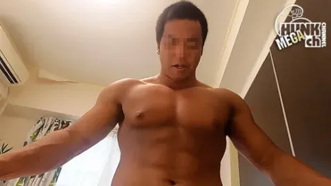 HUNK CHANNEL – OGP0146 – 色黒野獣マッチョ大河(たいが)くん23歳!!ゴツ過ぎる筋肉で生ピストン、息を荒げて汗だくファック!!【生ハメ】【目モザ】